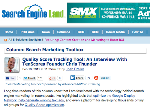 Search Engine Land Interview Search Engine Land Interview With Chris